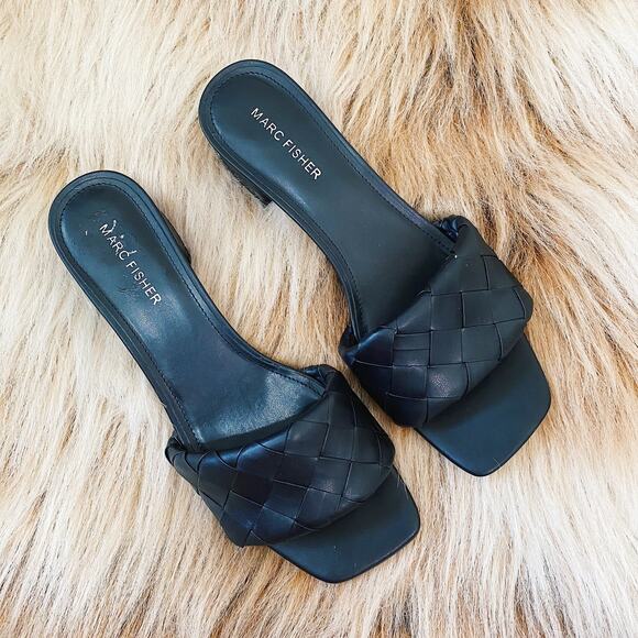 Marc Fisher Women's Casper Lattice Weave Dress Sandals - Picture 3 of 5